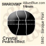 Swarovski Baroque Pearl (5840) 10mm - Crystal Pearls Effect