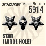 5914 - Star (Large Hole)