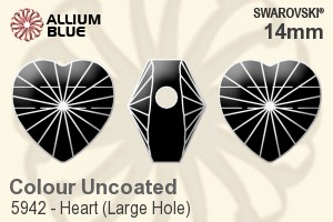 Swarovski Heart (Large Hole) Bead (5942) 14mm - Color