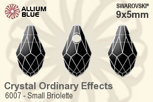 Swarovski Small Briolette Pendant (6007) 9x5mm - Crystal Effect
