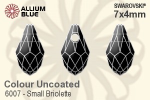 Swarovski Small Briolette Pendant (6007) 7x4mm - Colour (Uncoated) - Click Image to Close