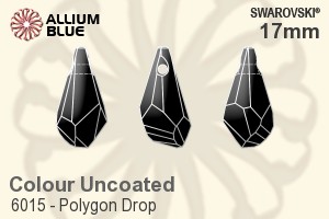 Swarovski Polygon Drop Pendant (6015) 17mm - Colour (Uncoated)