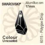 Swarovski Polygon Drop Pendant (6015) 21mm - Colour (Uncoated)