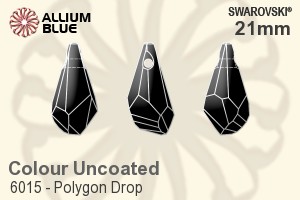 Swarovski Polygon Drop Pendant (6015) 21mm - Colour (Uncoated) - Haga Click en la Imagen para Cerrar