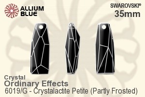 スワロフスキー クリスタルactite Petite (Partly Frosted) ペンダント (6019/G) 35mm - クリスタル エフェクト - ウインドウを閉じる