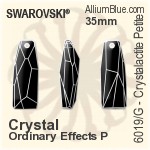 施华洛世奇 Crystalactite Petite (局部磨砂) 吊坠 (6019/G) 35mm - 白色（半涂层） PROLAY