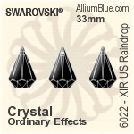 Swarovski XIRIUS Raindrop Pendant (6022) 33mm - Color