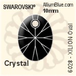 Swarovski XILION Oval Pendant (6028) 10mm - Crystal Effect
