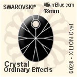 スワロフスキー XILION Oval ペンダント (6028) 18mm - クリスタル エフェクト