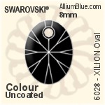 スワロフスキー XILION Oval ペンダント (6028) 8mm - カラー