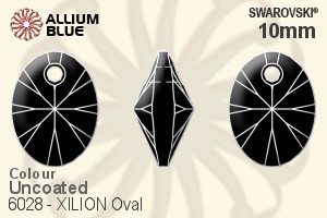 スワロフスキー XILION Oval ペンダント (6028) 10mm - カラー - ウインドウを閉じる