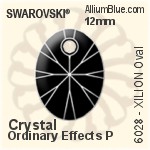 Swarovski XILION Oval Pendant (6028) 10mm - Clear Crystal