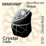 施华洛世奇 Divine Rock 吊坠 (6191) 48mm - Clear Crystal