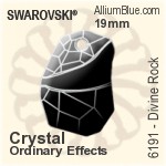 スワロフスキー Divine Rock ペンダント (6191) 19mm - クリスタル （オーディナリー　エフェクト）