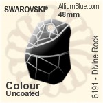 施华洛世奇 天宇 平底石 (2520) 14x10mm - 白色（半涂层） 白金水银底