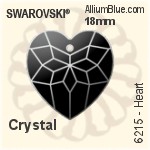 Swarovski Greek Cross Pendant (6867) 18mm - Crystal Effect