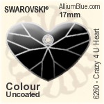 Swarovski Crazy 4 U Heart Pendant (6260) 27mm - Colour (Uncoated)