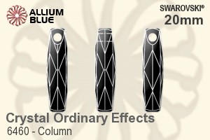 Swarovski Column Pendant (6460) 20mm - Crystal Effect - Click Image to Close