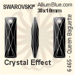 Swarovski Mystic Square Fancy Stone (4460) 10mm - Crystal Effect With Platinum Foiling