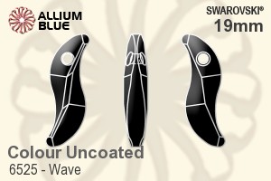 Swarovski Wave Pendant (6525) 19mm - Colour (Uncoated)