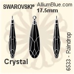 Swarovski Raindrop Pendant (6533) 23mm - Crystal Effect