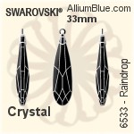 Swarovski Raindrop Pendant (6533) 17.5mm - Crystal Effect