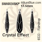 Swarovski Raindrop Pendant (6533) 17.5mm - Clear Crystal