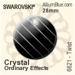 Swarovski Rivoli (1122) 12mm - Color With Platinum Foiling