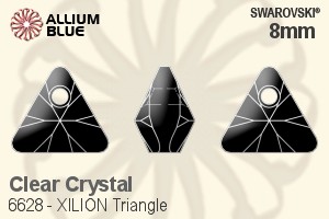 Swarovski XILION Triangle Pendant (6628) 8mm - Clear Crystal - Click Image to Close
