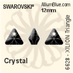 スワロフスキー XILION Triangle ペンダント (6628) 12mm - クリスタル