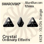 スワロフスキー XILION Triangle ペンダント (6628) 12mm - クリスタル エフェクト
