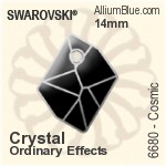 施华洛世奇 Chessboard Circle 平底烫石 (2035) 20mm - Crystal (Ordinary Effects) With Aluminum Foiling