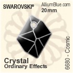 Swarovski Cosmic Pendant (6680) 40mm - Crystal Effect