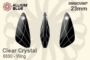 Swarovski Wing Pendant (6690) 23mm - Clear Crystal
