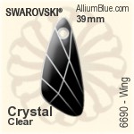 施华洛世奇 XILION Chaton (1028) SS34 - Crystal (Ordinary Effects) With Platinum Foiling