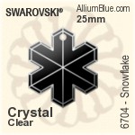 Swarovski Snowflake Pendant (6704) 25mm - Crystal Effect
