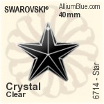 施华洛世奇 Star 吊坠 (6714) 40mm - 透明白色
