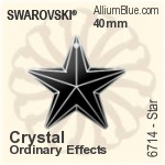 Swarovski Star Pendant (6714) 28mm - Clear Crystal
