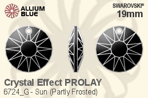 Swarovski Sun (Partly Frosted) Pendant (6724/G) 19mm - Crystal Effect PROLAY - Haga Click en la Imagen para Cerrar