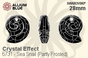 施華洛世奇 Sea Snail (局部磨砂) 吊墜 (6731) 28mm - 白色（半塗層） - 關閉視窗 >> 可點擊圖片