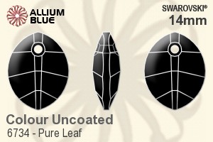 スワロフスキー Pure Leaf ペンダント (6734) 14mm - カラー