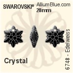 スワロフスキー Edelweiss ペンダント (6748) 28mm - クリスタル エフェクト