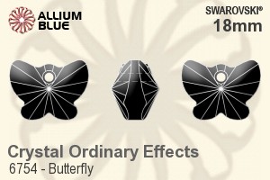 Swarovski Butterfly Pendant (6754) 18mm - Crystal Effect - Click Image to Close
