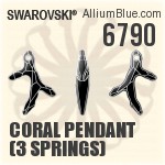 6790 - Coral Pendant (3 Springs)