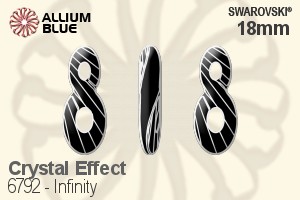 Swarovski Infinity Pendant (6792) 18mm - Crystal Effect - Click Image to Close