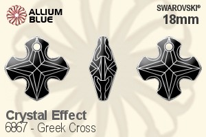 Swarovski Greek Cross Pendant (6867) 18mm - Crystal Effect - Haga Click en la Imagen para Cerrar