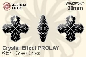 施華洛世奇 Greek Cross 吊墜 (6867) 28mm - 白色（半塗層） PROLAY