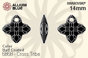 スワロフスキー Cross Tribe ペンダント (6868) 14mm - カラー（ハーフ　コーティング）