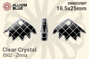 Swarovski Zinnia Pendant (6902) 16.5x25mm - Clear Crystal - Click Image to Close