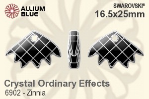 スワロフスキー Zinnia ペンダント (6902) 16.5x25mm - クリスタル （オーディナリー　エフェクト） - ウインドウを閉じる